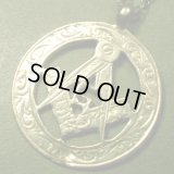 イギリス ヴィンテージ シルバー フリーメイソン メダル 22×22ミリ(チェーン有。無し-300円引き）