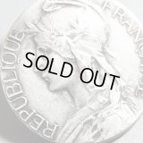 フランス アンティーク フランスを象徴する自由の女神 マリアンヌ シルバーメダル / Adolphe Rivet 作 27mm(チェーン有。無し-300円引き）