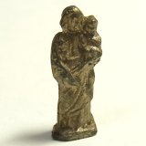 カトリック教会、父親、労働者、胎児、移民の守護聖人” 幼年聖イエスを抱く聖ヨセフ アンティーク  mini 像 26mm