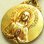 画像1: 【極美形】フランス アンティーク 18 KARAT GOLD PLATED お祈りするルルドの聖母マリアメダイ 18mm(チェーン有。無し-300円引き） (1)