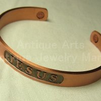 JESUS（ジーザス）“イエス・キリスト”アメリカ ヴィンテージ 【真鍮製】カフ ブレスレット 【バーゲン】