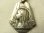 画像2: 【極美形】フランス アンティーク 聖母マリア SILVER（銀）メダイ 著名彫刻家 TAIRAC作 15×20mm(チェーン有。無し-300円引き） (2)