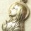 画像1: フランス アンティーク “お祈りのお姿”ルルド (NotreDame de Lourdes) 聖母マリア SILVER PLATED メダイ 13×22mm (1)