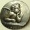 画像1: 【参考画像有り】“巨匠ラファエロ・サンティ『システィーナの聖母二人の天使 』”アンティーク エンボス（型押し）メダル 著名彫刻家 TAIRAC作 30mm (1)