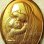 画像1: 【極美形】【未使用】“聖母子と若い洗礼者聖ヨハネ”Sandro Botticelli（サンドロ・ボッティチェッリ）画　アンティーク GOLD PLATED メダイ 15×22mm (1)