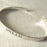 【バーゲン】【DREAM(夢)】ヴィンテージ USED STERLING(銀９２５)カフ ブレスレット≪フリーサイズ≫