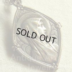 画像1: 【バーゲン】フランス アンティーク 聖母マリア SILVER PLATED メダイ 19×30mm