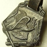 【バーゲン】【参考画像有り】“レトロな意匠が魅力！”第一次世界大戦(1914年〜1918年) 当時もの アンティーク アメリカ ミリタリー イーグル ウオッチフォブ(懐中時計の飾り) メダル35×39mm