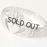 【愛、友情、忠誠のシンボル】ヴィンテージ 「IRISH Claddagh」（アイリッシュ・クラダ） STERLING(銀925)  リング サイズ22号