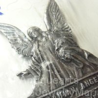 【未使用品】MADE IN USA《 交通安全お守り・サンバイザーアムレット》アメリカ 守護天使 GUARDIAN ANGEL【守護天使　私をお守りください。私の同乗者をお守りください。 そして、私が確りとしたハンドル操作と用心深い目で 全ての人々を安全に通り過ぎることができますように。】