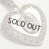 不思議のメダイ ハート形 ヴィンテージ 真珠貝とマーカサイト STERLING（銀925製）19×22mm O Mary, conceived without sin, pray for us who have recourse to thee. “ああ、けがれなくお宿りになられた聖マリア、我等の為にお祈りください。”【バーゲン】