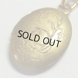 画像1: “永遠の愛” “誠実” 桔梗（キキョウ）Balloon Flower アンティーク ミニ ロケット 11×16mm