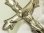 画像5: アメリカ アンティーク 自立クロス 艶消しのシルバーカラー MADE IN USA 17.5cm【バーゲン】