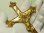 画像4: “アール・ヌーヴォー装飾が美しい”アメリカ アンティーク 自立クロス ゴールドカラー 16.5cm【バーゲン】