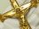 画像12: “アール・ヌーヴォー装飾が美しい”アメリカ アンティーク 自立クロス ゴールドカラー 16.5cm【バーゲン】