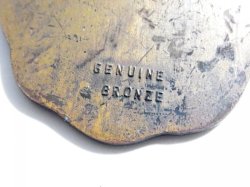 画像5: 第二次世界大戦 当時もの ヴィンテージ アメリカ ミリタリー イーグル ウオッチフォブ(懐中時計の飾り) メダル ブロンズ製 37×42mm 