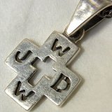 画像: ヴィンテージ シルバー クロス（銀製）W.W.J.D.(What Would Jesus Do) “もし神ならどうするだろうか”13×17mm【ミニサイズ】【バーゲン】