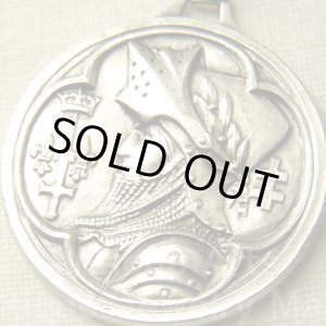 画像: 【バーゲン】【参考動画有り】【極美形】フランス ヴィンテージ ジャンヌ・ダルク SILVER PLATED メダイ ２２．５×２２．５ミリ