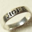 画像1: “希望 : HOPE”ヴィンテージ シルバー（銀925製）メッセージリング リングサイズ:9号