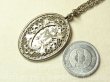 画像7: ヴィンテージ 透かしフレームの不思議のメダイ STERLING SILVER（銀９２５）25×36mm【バーゲン】