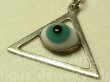 画像2: 【バーゲン】メキシコ ヴィンテージ SILVER（銀925製） 青い瞳 プロビンスの目（all-seeing eye of God）ペンダント 22×33mm (チェーン有。無し-300円引き）