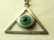 画像5: 【バーゲン】メキシコ ヴィンテージ SILVER（銀925製） 青い瞳 プロビンスの目（all-seeing eye of God）ペンダント 22×33mm (チェーン有。無し-300円引き）