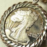 画像: 【バーゲン】【大型】アメリカ合衆国 ミレニアム 西暦２０００年記念  SILVER 999 メダル Walking Liberty ペンダント Adolph A. Weinman作