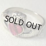 画像: 【愛、友情、忠誠のシンボル】ヴィンテージ 「IRISH Claddagh」（アイリッシュ・クラダ） STERLING(銀925) ピンクストーン リング サイズ11号