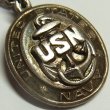 画像2: 第二次世界大戦当時もの USNアメリカ海軍 SILVER(銀製) ペンダント18×23mm【バーゲン】