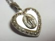 画像2: 不思議のメダイ ハート形 ヴィンテージ 真珠貝とマーカサイト STERLING（銀925製）19×22mm O Mary, conceived without sin, pray for us who have recourse to thee. “ああ、けがれなくお宿りになられた聖マリア、我等の為にお祈りください。”【バーゲン】