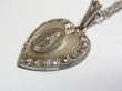 画像7: 不思議のメダイ ハート形 ヴィンテージ 真珠貝とマーカサイト STERLING（銀925製）19×22mm O Mary, conceived without sin, pray for us who have recourse to thee. “ああ、けがれなくお宿りになられた聖マリア、我等の為にお祈りください。”【バーゲン】