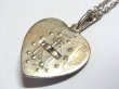 画像9: 不思議のメダイ ハート形 ヴィンテージ 真珠貝とマーカサイト STERLING（銀925製）19×22mm O Mary, conceived without sin, pray for us who have recourse to thee. “ああ、けがれなくお宿りになられた聖マリア、我等の為にお祈りください。”【バーゲン】