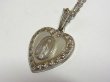 画像6: 不思議のメダイ ハート形 ヴィンテージ 真珠貝とマーカサイト STERLING（銀925製）19×22mm O Mary, conceived without sin, pray for us who have recourse to thee. “ああ、けがれなくお宿りになられた聖マリア、我等の為にお祈りください。”【バーゲン】