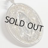 画像: 透かしフレームの不思議のメダイ ヴィンテージ  STERLING SILVER（銀９２５）24×36mm