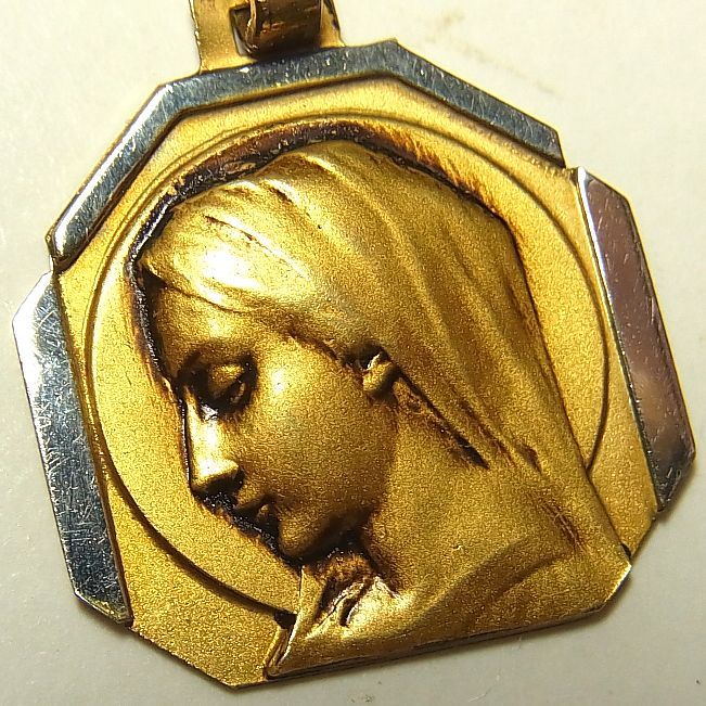 画像: GOLD PLATED 聖母マリア メダイが入荷しました。
