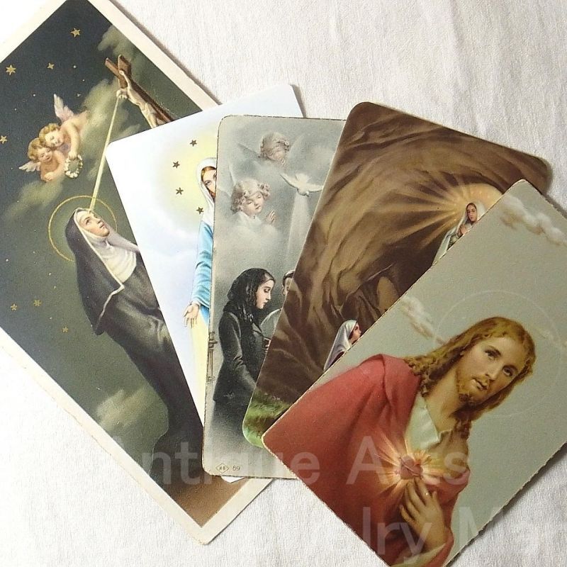 画像: 【バーゲン】欧米アンティーク・ヴィンテージ ホーリーカード&ホーリーポストカード 6枚セットを掲載しました！！
