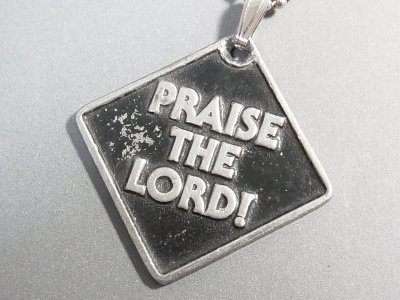 画像: ヴィンテージ PRAISE THE LORD “神をたたえよ！”“主を賛美しよう”メッセージペンダント