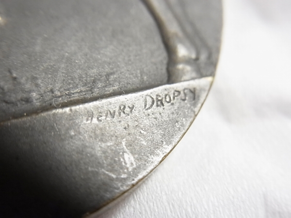 画像: 【バーゲン】【美品】フランス アンティーク ブロンズ メダル“感動の帰還”HENRY.DROPSY(ヘンリー・ドロプシー) 作 49mm
