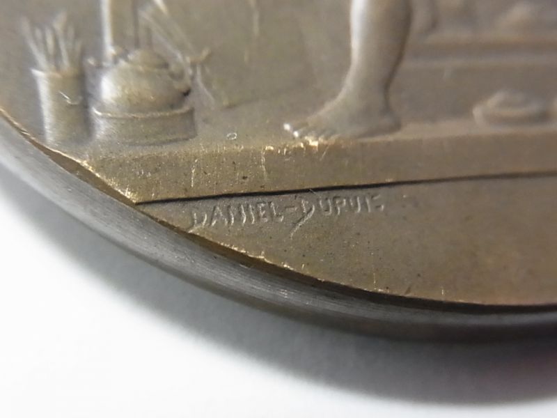 画像: フランス パリ 万国博覧会 / パリ オリンピック １９００年　記念 メダル Daniel Dupuis作 