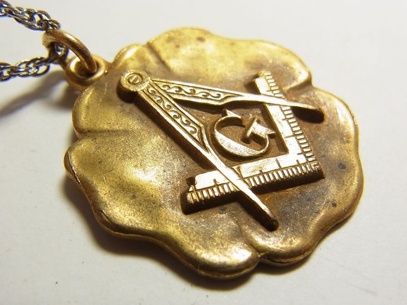 画像: 【希少品】アメリカ アンティーク フリーメイソン 1917年 メダル 26mm(チェーン有。無し-300円引き）