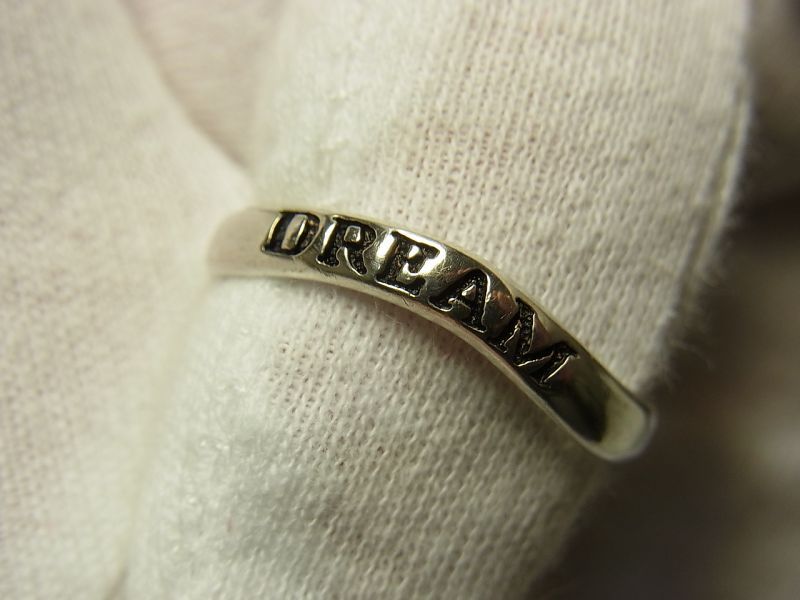 画像: アメリカ ヴィンテージ シルバー（銀製）リング DREAM“夢を描け！”サイズ：２２号