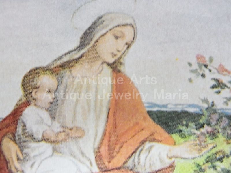 画像: 【ドイツ】《草原の聖母マリア》ヴィンテージ ホーリーカード （レギュラーサイズ）(グループ１０１)