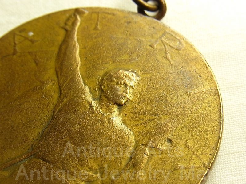 画像: 《１１１年前のアンティークメダル》ベルギー ブリュッセル アンティーク メダル「祖国のために」 1859年〜1909年 50周年記念 