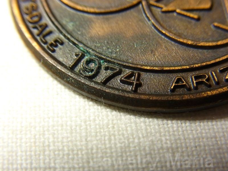 画像: 【バーゲン】【大型】アメリカ合衆国 アリゾナ 1974年 ヴィンテージ フリーメイソン メダル 34mm