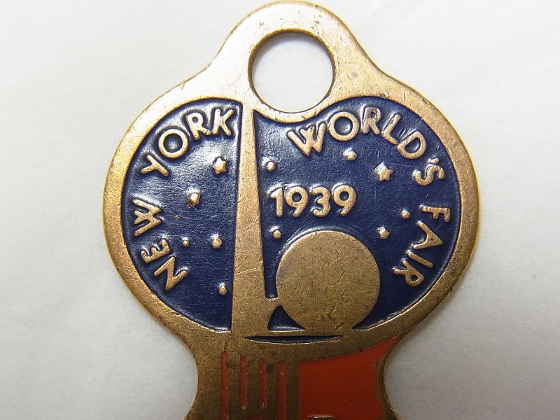 画像: “NEW YORK WORLD'S FAIR 1939 ニューヨーク万国博覧会1939年” アメリカ ヴィンテージ ニューヨーク ワールドフェアー 1939年 記念キー【参考動画・画像有り】【バーゲン】