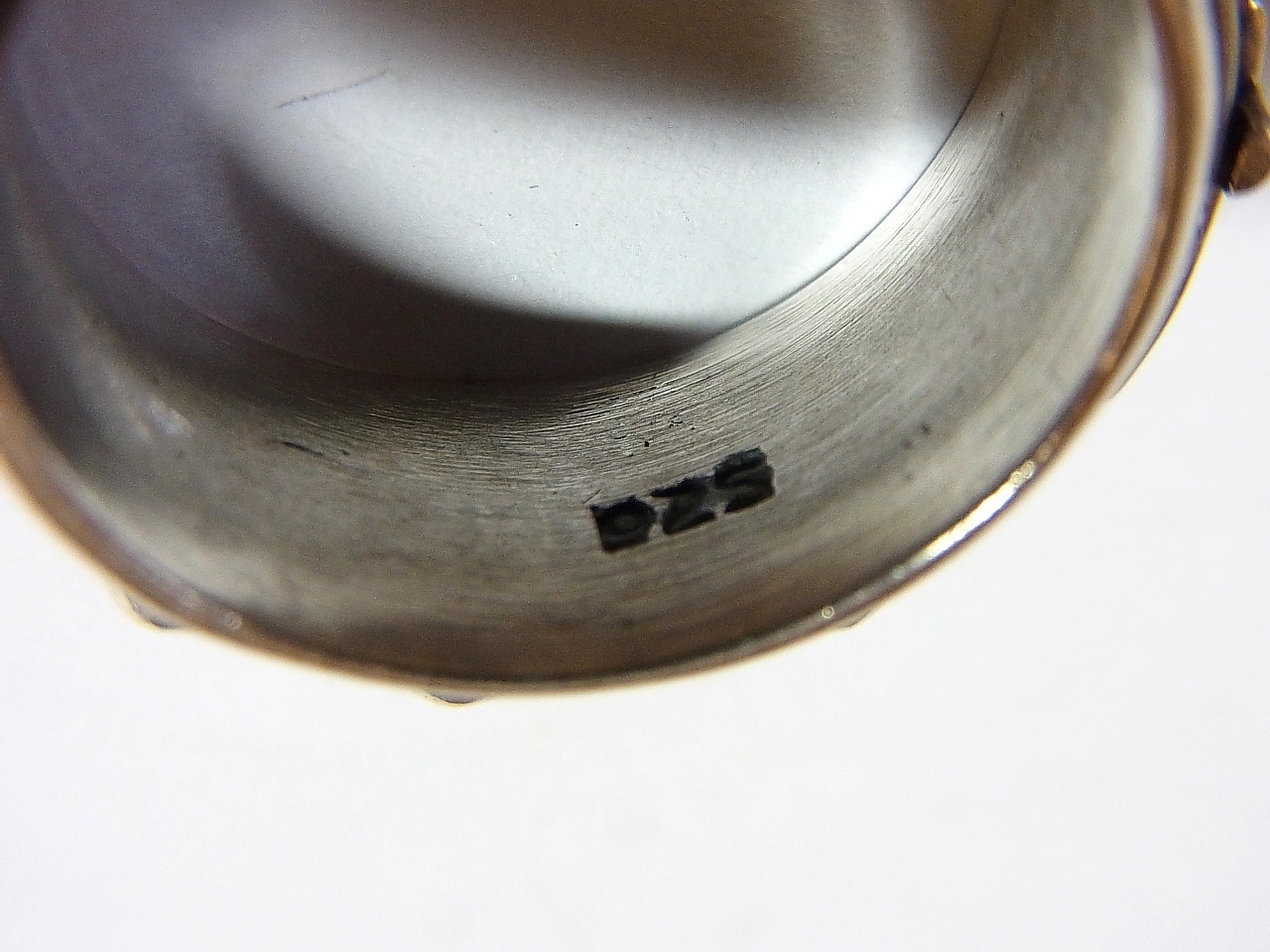 画像: ヴィンテージ ロザリオリング【２層回転式】 STERLING(銀９２５) リングサイズ：１６号【バーゲン】