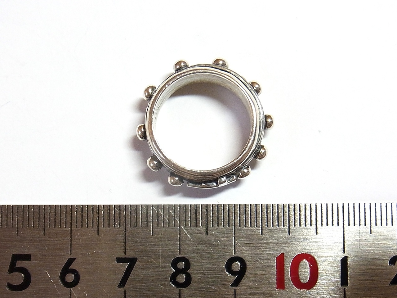 画像: ヴィンテージ ロザリオリング【２層回転式】 STERLING(銀９２５) リングサイズ：１４号【バーゲン】
