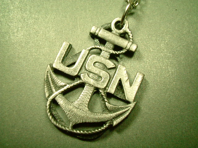 画像: アメリカ ヴィンテージ海軍ネックレス(オリジナルチェーン付き）