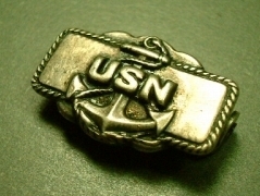 画像: 第二次世界大戦 当時もの USN（United States Navy：米国海軍）STERLING(銀９２５)バッチ 13×30mm【バーゲン】